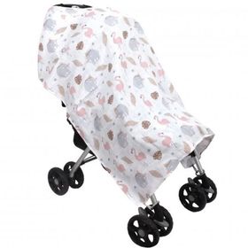 Sevi Bebe Müslin Flamingo Bebek Arabası Örtüsü