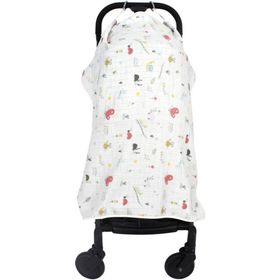 Sevi Bebe Müslin Sevimli Böcekler Bebek Arabası Örtüsü