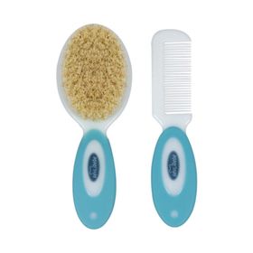 Sevi Bebe Naturel Mavi Fırça Tarak Seti