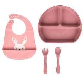 Sevi Bebe Pembe Silikon Beslenme Seti