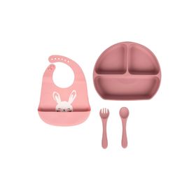 Sevi Bebe Pembe Silikon Beslenme Seti