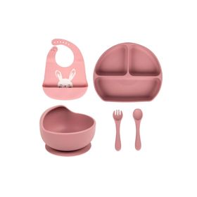 Sevi Bebe Pembe Silikon Beslenme Seti