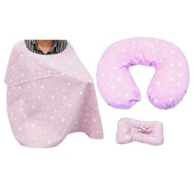 Sevi Bebe Pembe Yıldız 3'lü Emzirme Seti