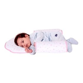 Sevi Bebe Pembe Yıldız Kafa Şekillendirici Yastık ve Yan Yatış Yastığı