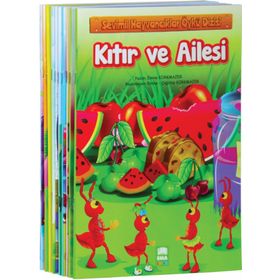 Sevimli Hayvancıklar Öykü Dizisi Düz Yazılı 10 Kitap Takım - Büyük Boy - Emine Korkmazer