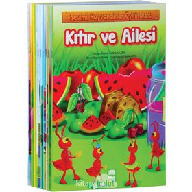 Sevimli Hayvancıklar Öykü Dizisi Düz Yazılı 10 Kitap Takım - Büyük Boy - Emine Korkmazer