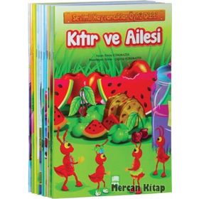 Sevimli Hayvancıklar Öykü Dizisi Düz Yazılı 10 Kitap Takım - Büyük Boy - Emine Korkmazer
