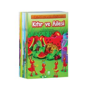 Sevimli Hayvancıklar Öykü Dizisi Düz Yazılı 10 Kitap Takım - Büyük Boy - Emine Korkmazer