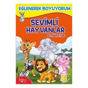 Sevimli Hayvanlar Çıkartmalı Boyama - Aslan - Kollektif
