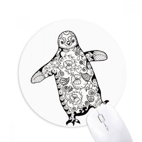 Sevimli Penguen Yuvarlak Mouse Pad