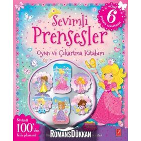 Sevimli Prensesler Oyun ve Çıkartma Kitabım - kollektif