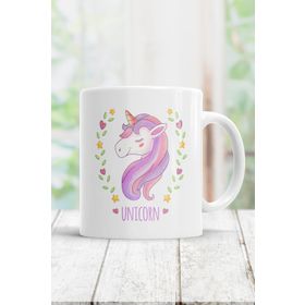 Sevimli Unicorn Tasarımı Kupa Bardak