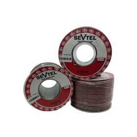 Sevtel Kablo 5000 2x0.75 mm2 Siyah 1 mt Yassı Kordon Kablo