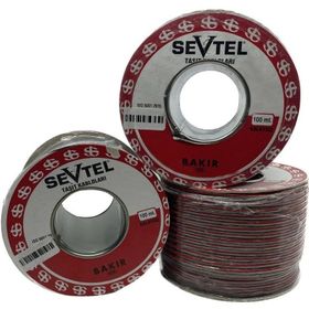 Sevtel Kablo 5005 2x1 mm2 Siyah 1 mt Yassı Kordon Kablo