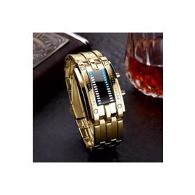 Sewor Kasa Gold Renk Led Işıklı Tasarım Kol Saati