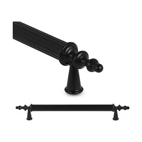 Sezgin Kumru Mat Siyah 160 mm Lüks Mobilya Dolap Çekmece Kulp