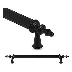 Sezgin Kumru Mat Siyah 160 mm Lüks Mobilya Dolap Çekmece Kulp