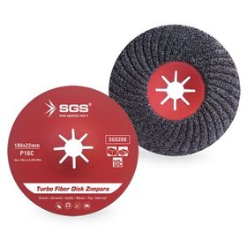 SGS 115 mm Turbo Fiber Disk Zımpara