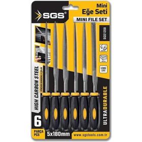 SGS 1358 6 Parça 5x180 mm Mini Eğe Seti