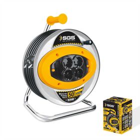 SGS 2113 50 mt Metal Makaralı Uzatma Kablosu