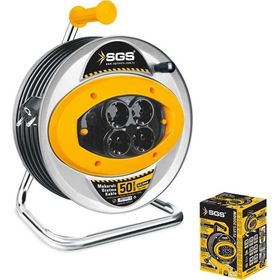 SGS 2113 50 mt Metal Makaralı Uzatma Kablosu