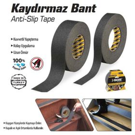 SGS 25 mm 15 mt Siyah Kaydırmaz Bant