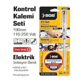 SGS 2'li Kontrol Kalemi-Elektrik Bandı Setİ