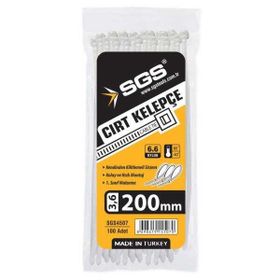 SGS 4508 3.6x250 mm Beyaz Cırt Kelepçe