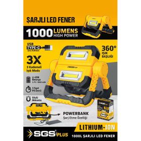 SGS 5057 500 mAh 1000 Lümen Fener