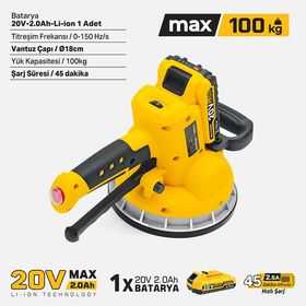 SGS 5145 2 Ah Akülü Seramik Granit Titreşimli Makine