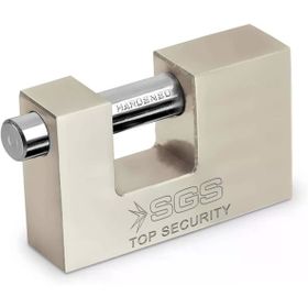 SGS 90 mm Saten Kaplama Kayar Milli Asma Kilit