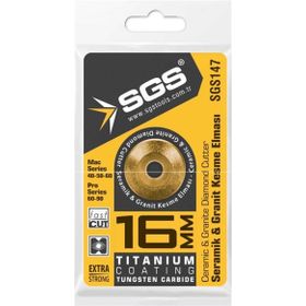 SGS SGS147 16 mm Titanyum Seramik-Granit Kesme Elması