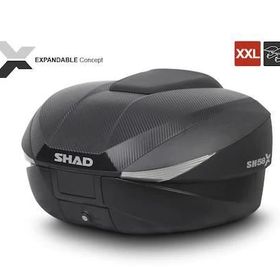 Shad SH58X Siyah Carbon Arka Motosiklet Çantası