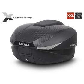 Shad SH58X Siyah Carbon Arka Motosiklet Çantası