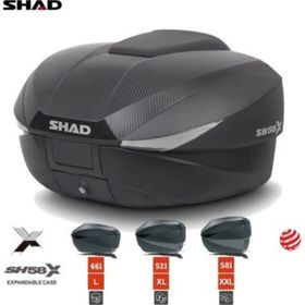 Shad SH58X Siyah Carbon Arka Motosiklet Çantası