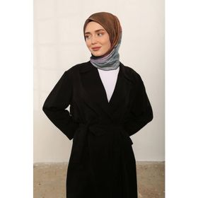 ShantuQ Mürdüm/Yeşil Dijital Renk Geçiş Soft Eşarp