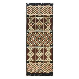 Shark Anatolia Baklava Kahve 70x190 cm Kilim