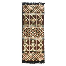 Shark Anatolia Baklava Kahve 70x190 cm Kilim