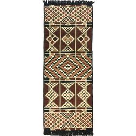 Shark Anatolia Baklava Kahve 70x190 cm Kilim