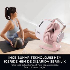 Shark FA050EUPK Flexbreeze HydroGo Pembe Serinletici Buharlı Fan