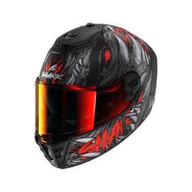 Shark Kırmızı Siyah 0331 Spartan Rs Shaytan Dövmeli Kapalı Kask