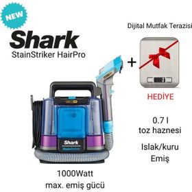 Shark StainStriker HairPro Pet Başlıklı Koltuk Yıkama ve Leke Çıkarma Makinesi