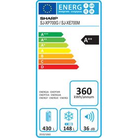 Sharp T-SJ-XP700G/BK A 578 Lt Çift Kapılı Buzdolabı