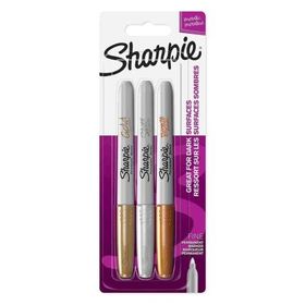 Sharpie 1986006 3'lü Blister Altın Gümüş Bronz Metalik Markör Kalem