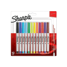 Sharpie 2065408 12'li Ultra Fine Karışık Permanent Markör Kalem