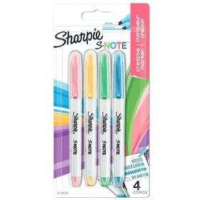 Sharpie 2138234 Kreatif Marker Kesik Uç 4'lü Kalem Seti