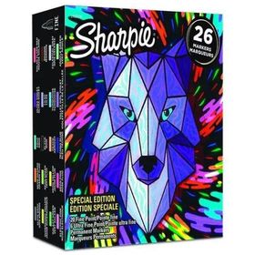 Sharpie 26'lı Karışık Kutu Kurt Fine Permanent Markör