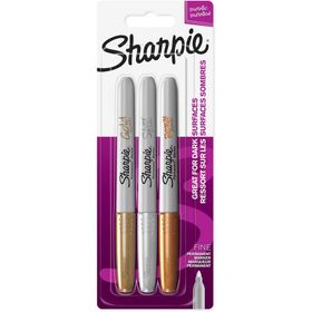 Sharpie Boya Metalik Karışık Renk 3'lü Markör