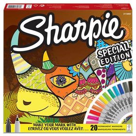 Sharpie Fine Permanent 20li Karışık Kutu Gergedan Markör Kalem Seti