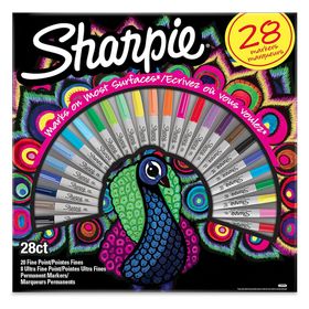 Sharpie Fine Permanent 28'li Tavuskuşu Markör